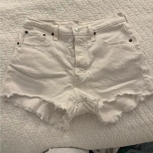 Women's Levi’s White Denim Shorts